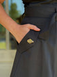 The Midnight Black Belted Mini Dress