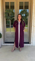 Ava Wine Maxi Dress