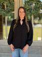 Black Polka Dot Women’s Top