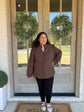 Polka Dot Ruffle Neck Plus Size Blouse